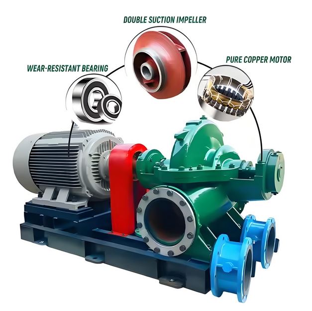 Heavy-Duty Double Suction Centrifugal Pump For Sewage Treatment suppliers